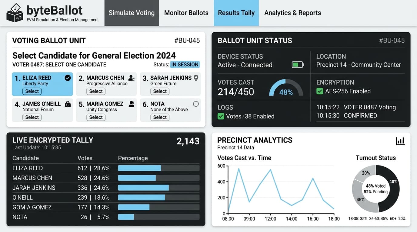 byteBallot interface preview